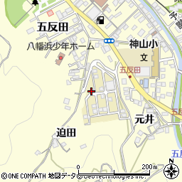 愛媛県八幡浜市元城団地63周辺の地図