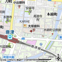 佐賀県唐津市京町周辺の地図