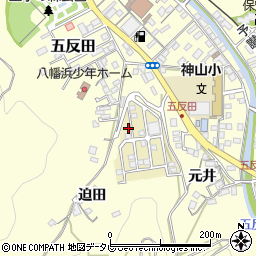 愛媛県八幡浜市元城団地62周辺の地図