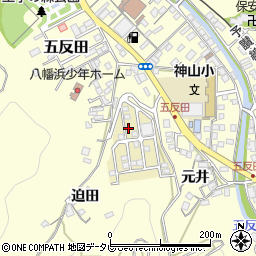 愛媛県八幡浜市元城団地56周辺の地図