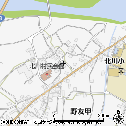 高知県安芸郡北川村野友甲841周辺の地図
