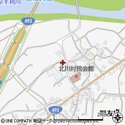 高知県安芸郡北川村野友甲712周辺の地図