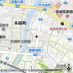 佐賀県唐津市魚屋町周辺の地図