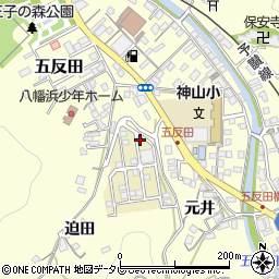 愛媛県八幡浜市元城団地49周辺の地図