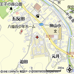 愛媛県八幡浜市元城団地50周辺の地図
