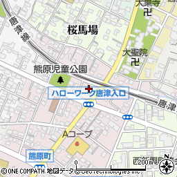 ｇｒａｃｅ・ｆｌｅｕｒ唐津駅前周辺の地図
