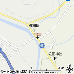下佐田周辺の地図