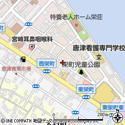 佐賀県唐津市栄町周辺の地図