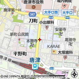 佐賀県唐津市米屋町周辺の地図