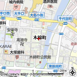 佐賀県唐津市木綿町周辺の地図