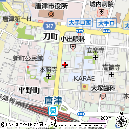 佐賀銀行唐津駅前支店周辺の地図