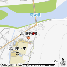 高知県安芸郡北川村野友甲1526周辺の地図