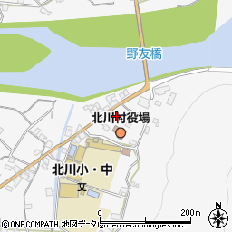 高知県安芸郡北川村野友甲1553-1周辺の地図
