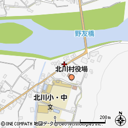 高知県安芸郡北川村野友甲1553-2周辺の地図