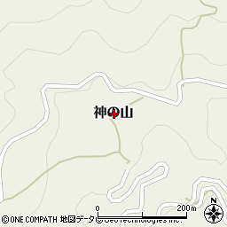高知県高岡郡梼原町神の山周辺の地図