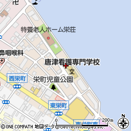 唐津看護専門学校周辺の地図
