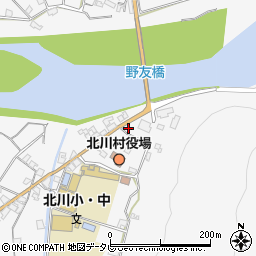 高知県安芸郡北川村野友甲1520-6周辺の地図