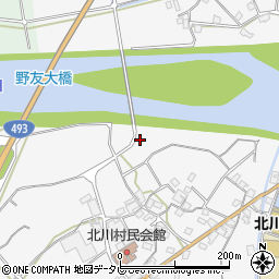 高知県安芸郡北川村野友甲538-2周辺の地図