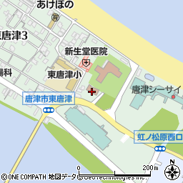 東唐津公民館周辺の地図