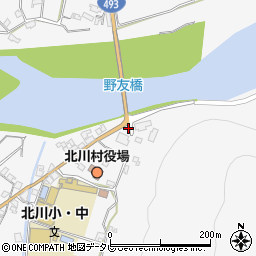 高知県安芸郡北川村野友甲1523周辺の地図