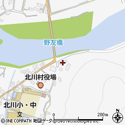 高知県安芸郡北川村野友甲1503-3周辺の地図