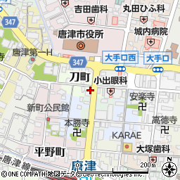 佐賀県唐津市刀町周辺の地図