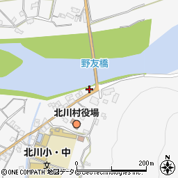 高知県安芸郡北川村野友甲1518-8周辺の地図