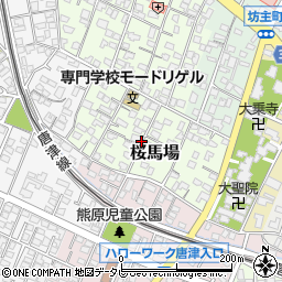 佐賀県唐津市桜馬場周辺の地図