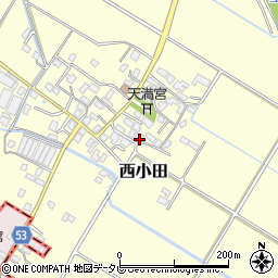 福岡県筑紫野市西小田574-1周辺の地図