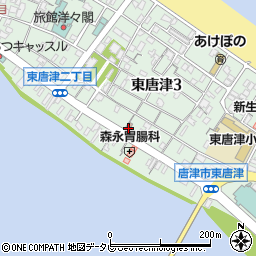 東唐津郵便局周辺の地図