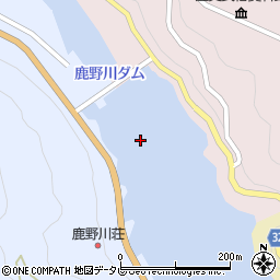 鹿野川ダム周辺の地図