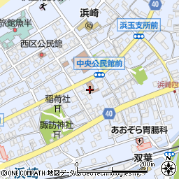 浜崎郵便局周辺の地図