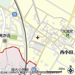 福岡県筑紫野市西小田755-1周辺の地図