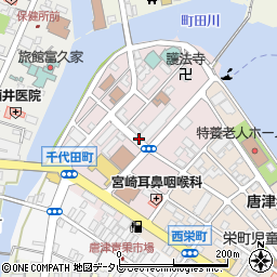 昭和バス　電算室・ＣＡＴＳ唐津センター周辺の地図