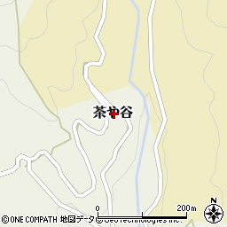 高知県高岡郡梼原町茶や谷周辺の地図