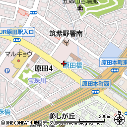 原田郵便局周辺の地図
