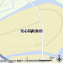 大分県宇佐市安心院町飯田周辺の地図