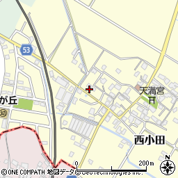 福岡県筑紫野市西小田762周辺の地図