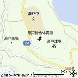 伊方町瀬戸総合体育館周辺の地図