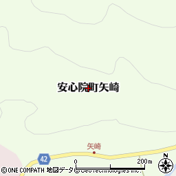 大分県宇佐市安心院町矢崎周辺の地図