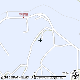 大分県杵築市船部中津屋周辺の地図
