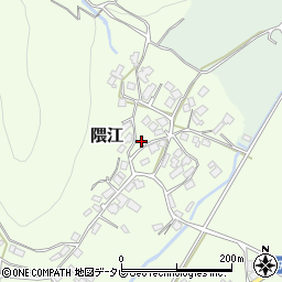 福岡県朝倉市隈江周辺の地図