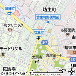 坊主町周辺の地図