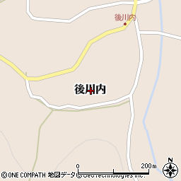 佐賀県唐津市後川内周辺の地図