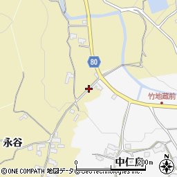 福岡県朝倉市日向石906周辺の地図