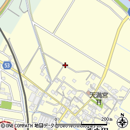 福岡県筑紫野市西小田周辺の地図