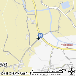 福岡県朝倉市日向石1178周辺の地図