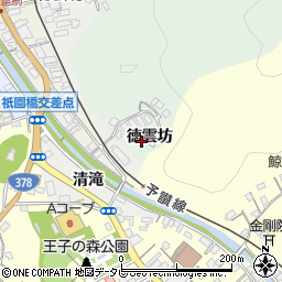 愛媛県八幡浜市松柏徳雲坊周辺の地図