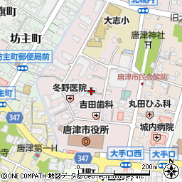 佐賀県唐津市西城内周辺の地図