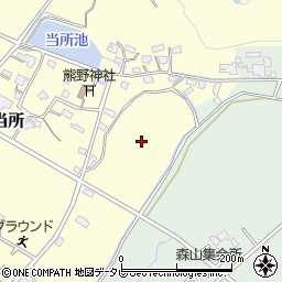 福岡県朝倉郡筑前町当所周辺の地図